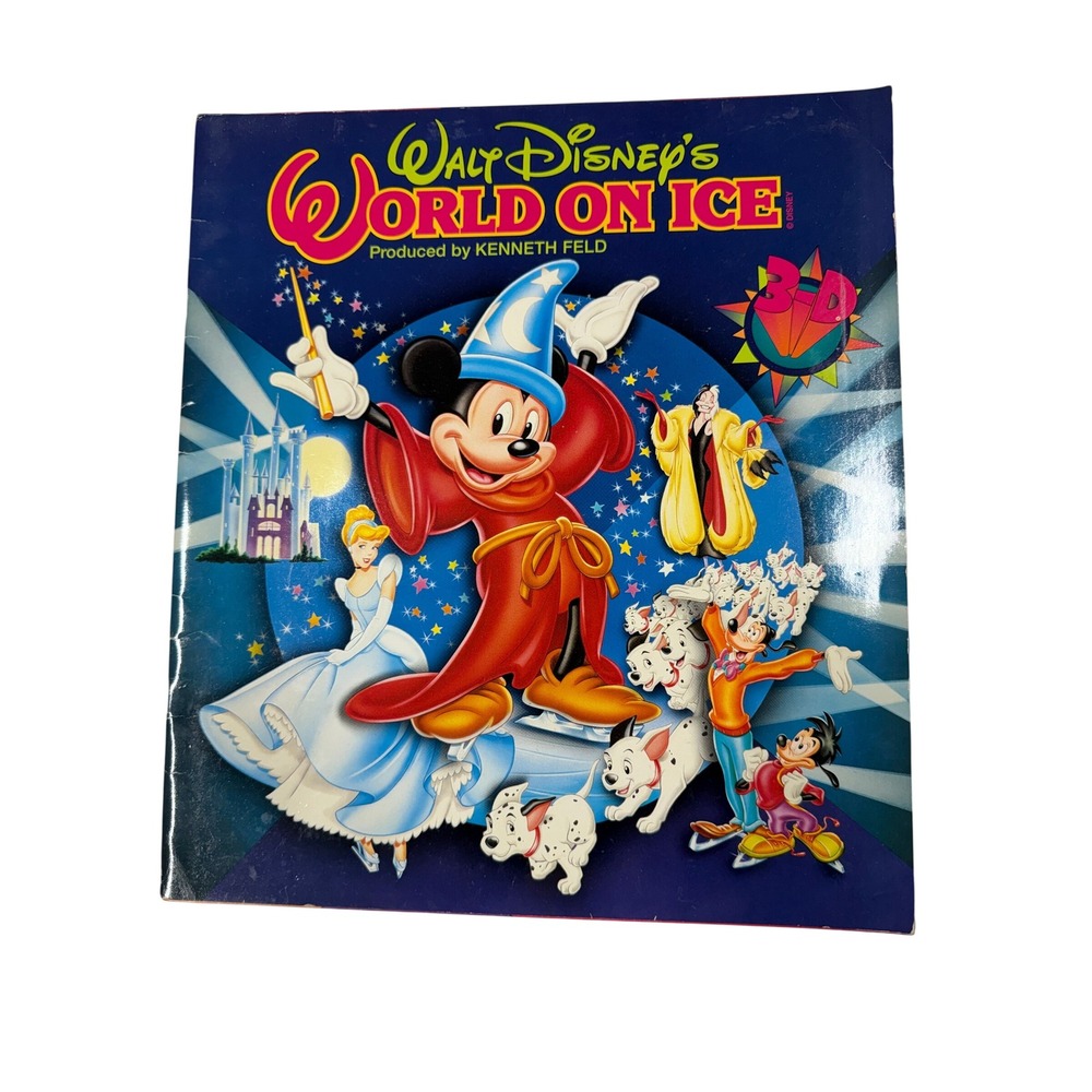 Vintage Walt Disney World On Ice 3D Souvenir Program
